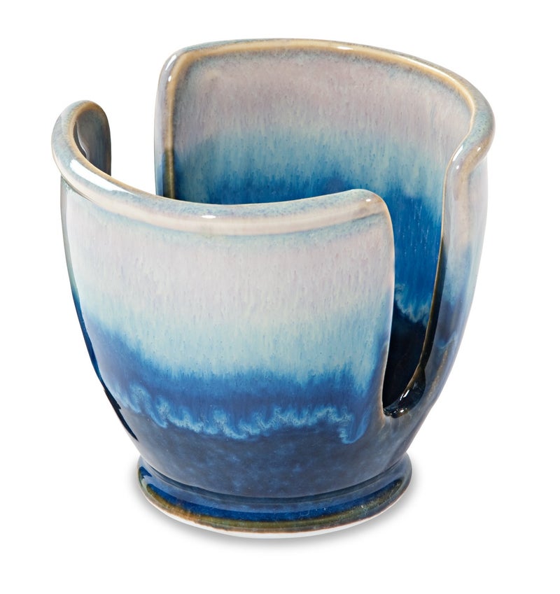 Georgetown Pottery Sponge Holder - Blue Oribe & Purple